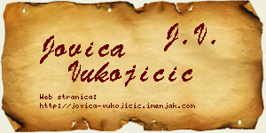 Jovica Vukojičić vizit kartica